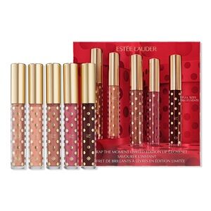 Estée Lauder Unwrap The Moment Holiday Lip Gloss Gift Set ~ Limited Edition
